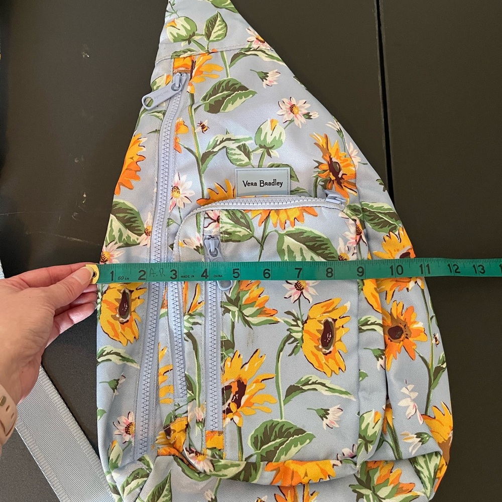 Vera Bradley Sunflower Sky Reactive Slingback backpack - Picture 3 of 13